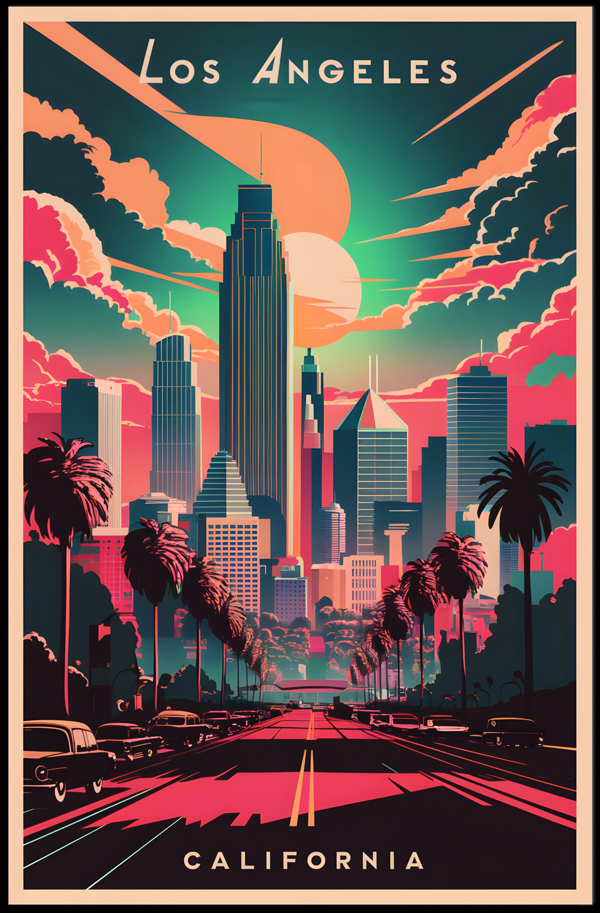 Los Angeles Skyline Poster