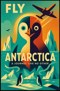 Antarctic Adventure Vintage Travel Art Poster PosterGoat