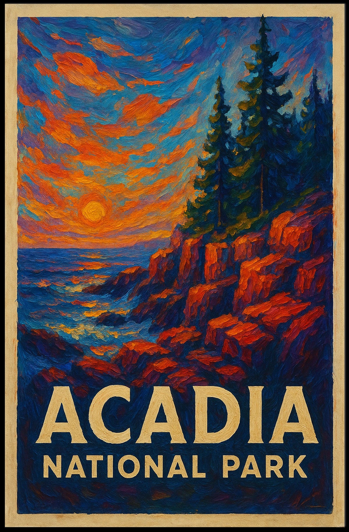 Acadia National Park Scenic Beauty Poster