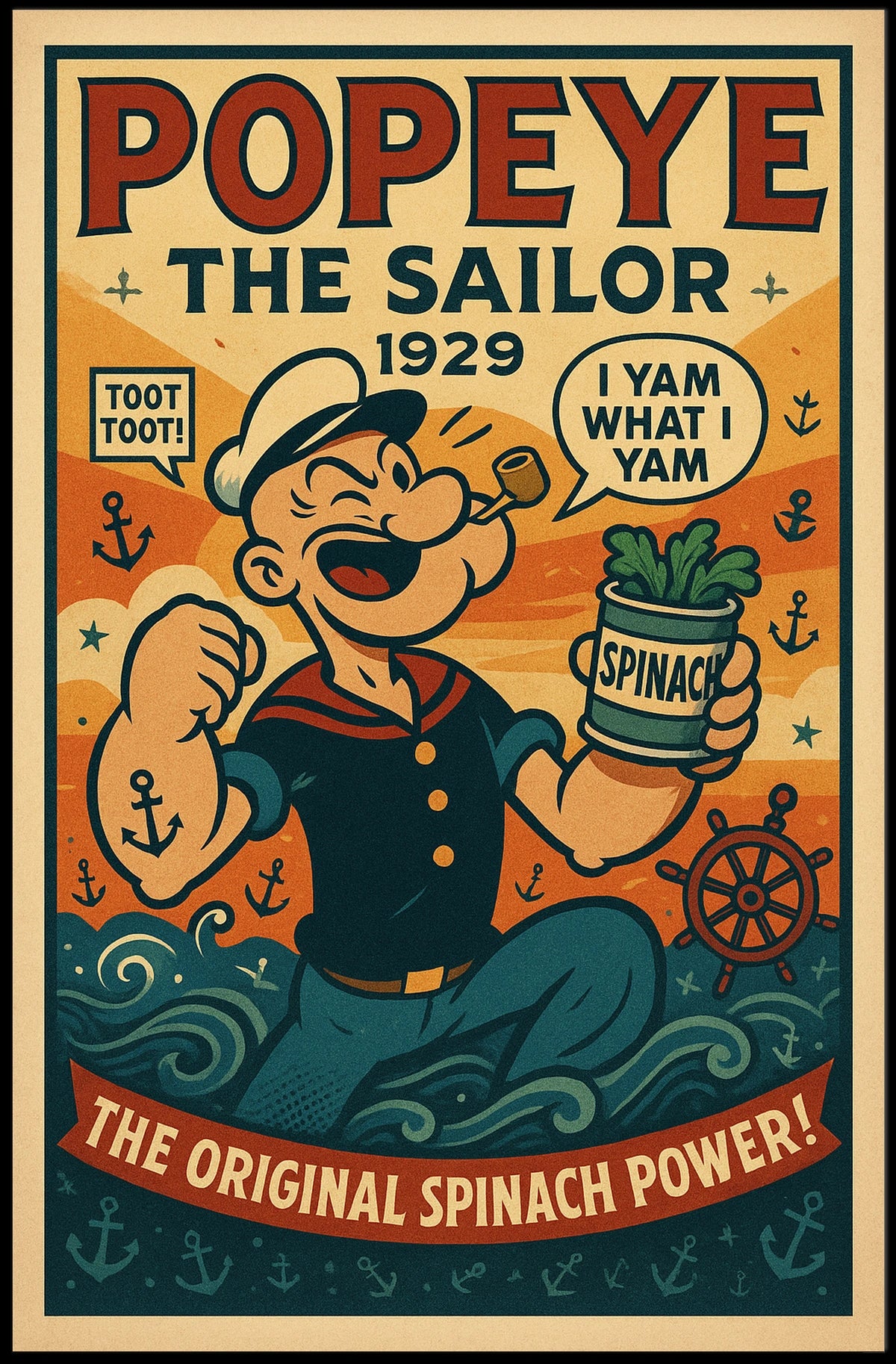 Popeye 1929 Art Poster POP-218