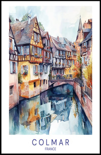 Colmar's Canal Charm Poster PosterGoat