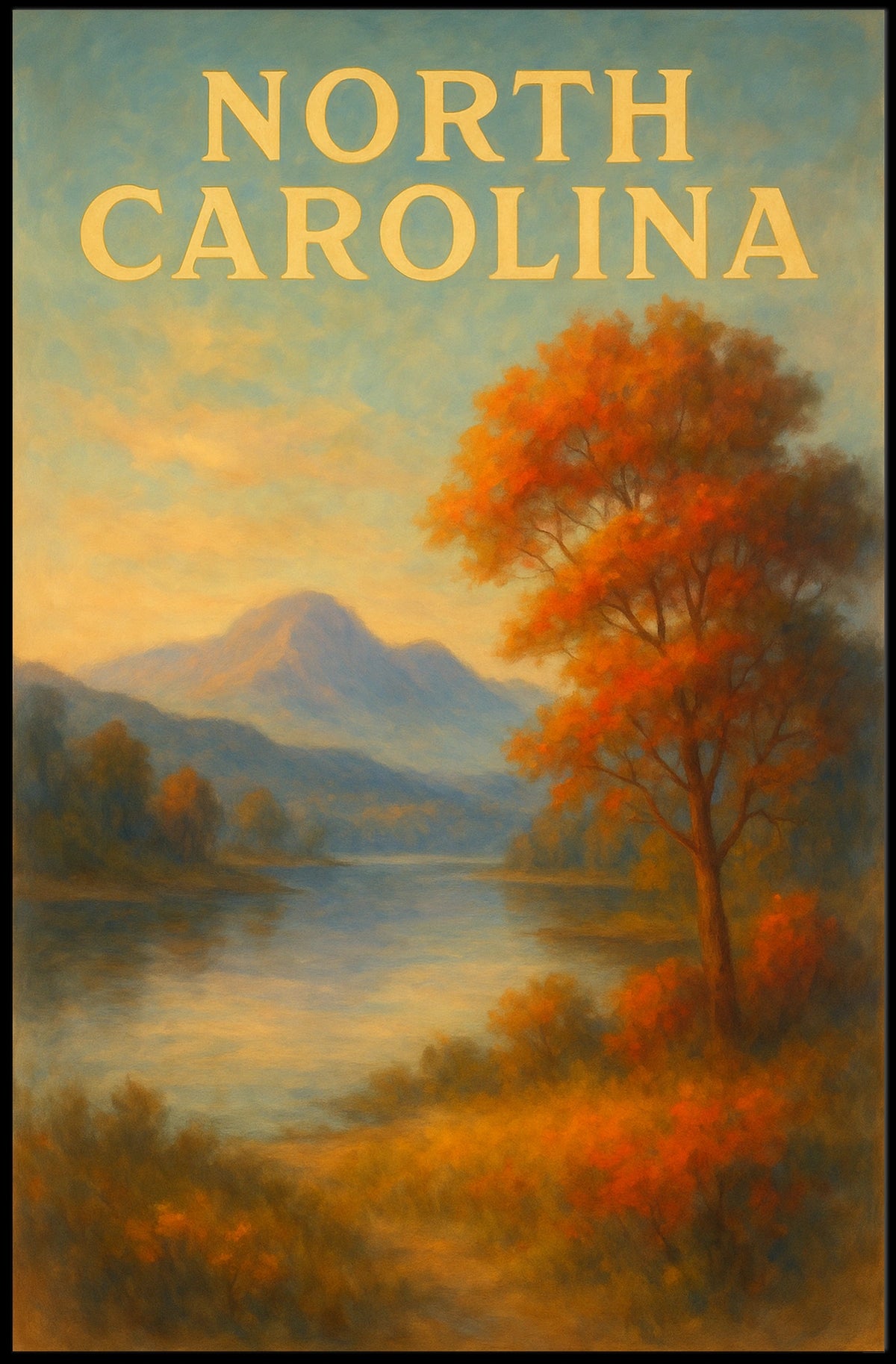 North Carolina Landscape Poster