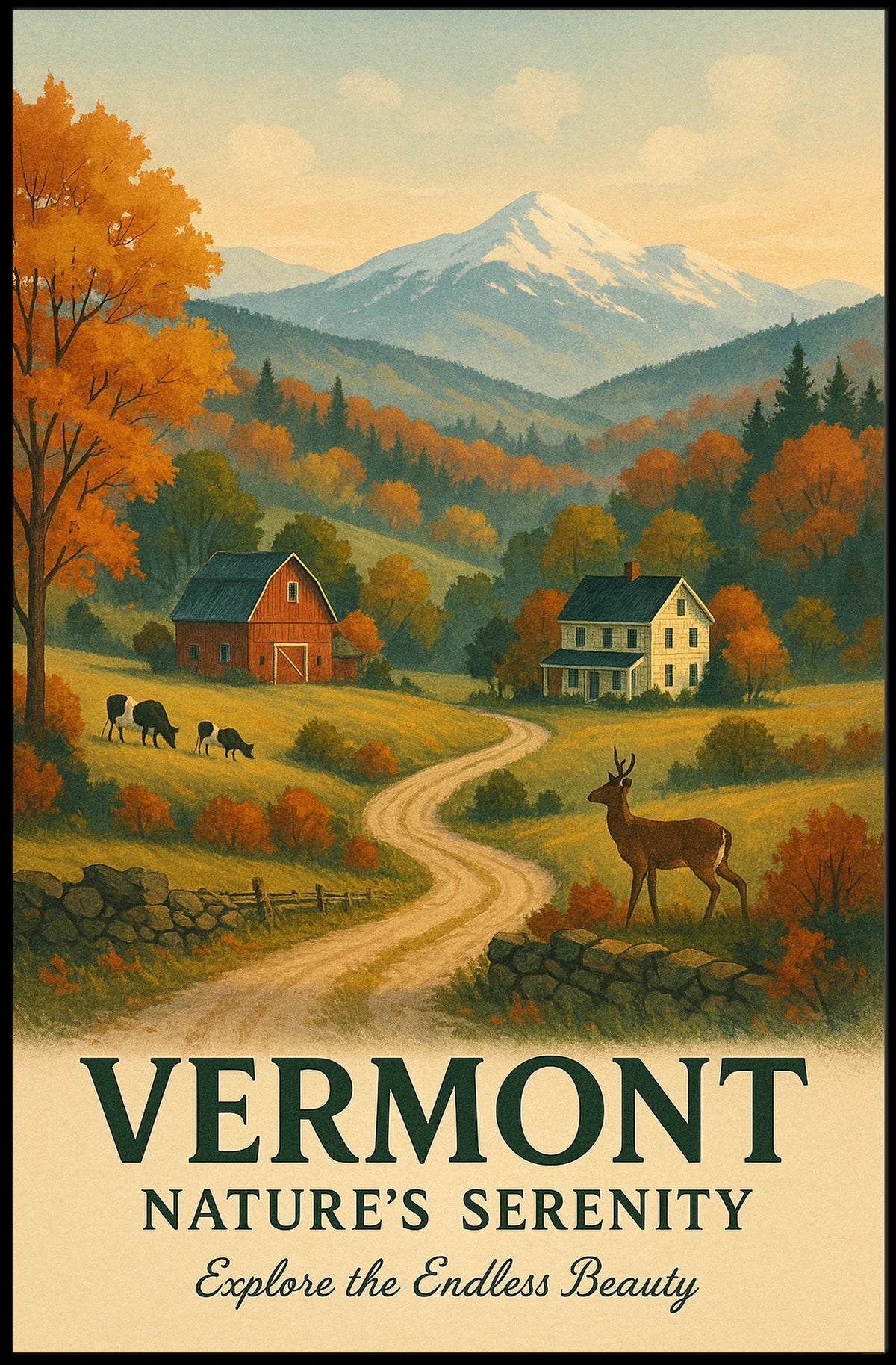 Vermont Natures Serenity Poster