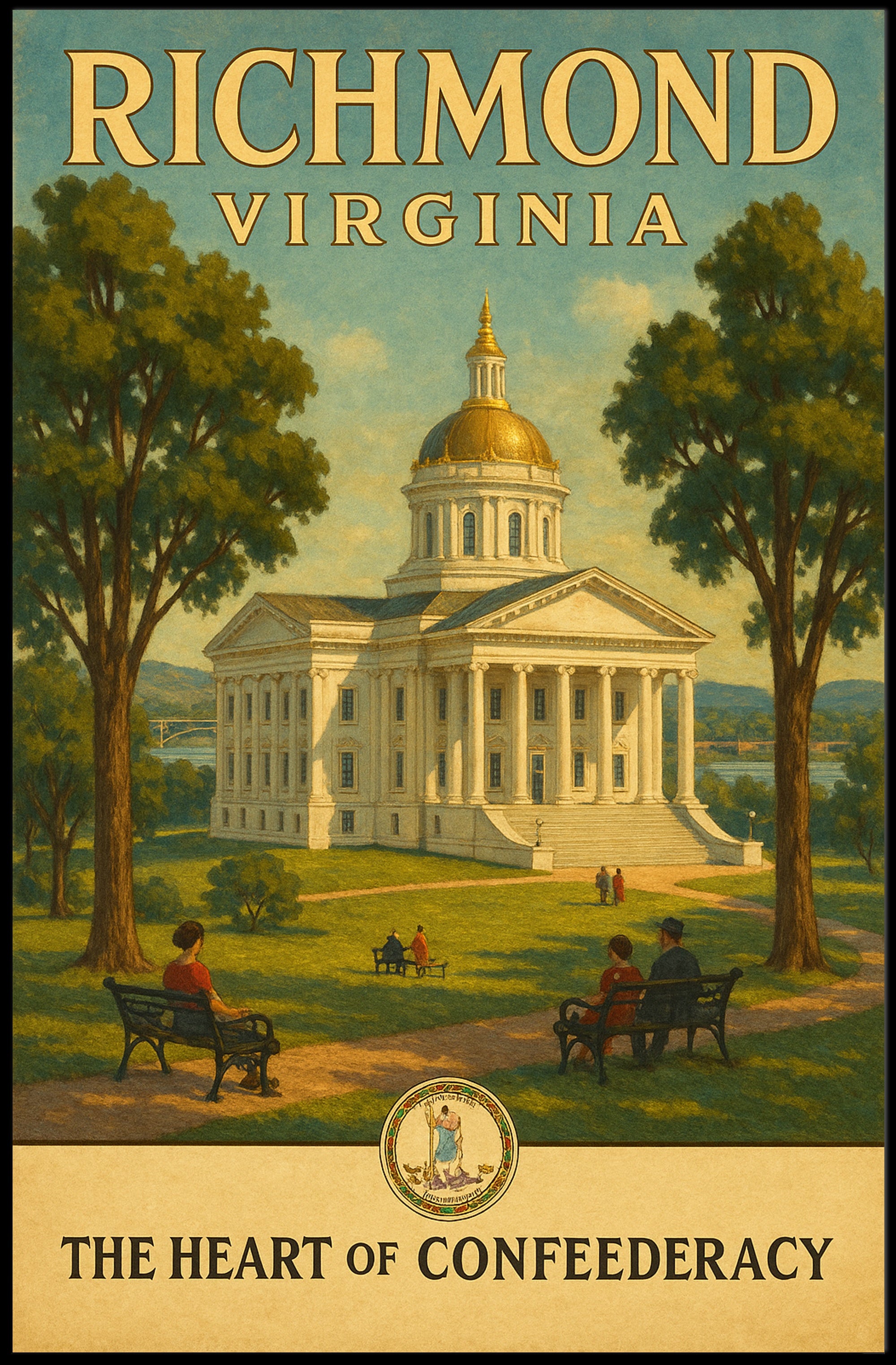 Richmond, Virginia: The Heart of Confederacy Poster