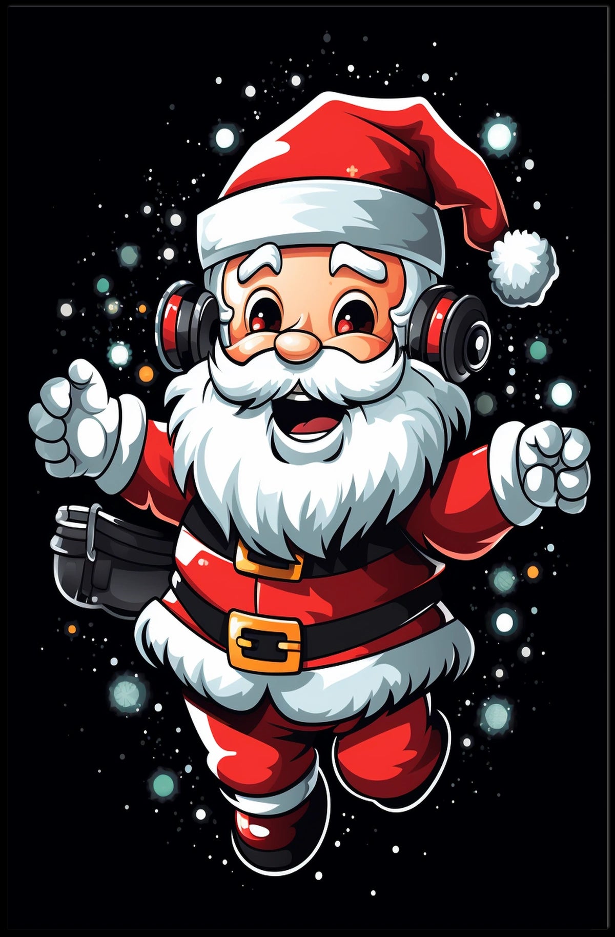 Festive Santa Celebration Poster