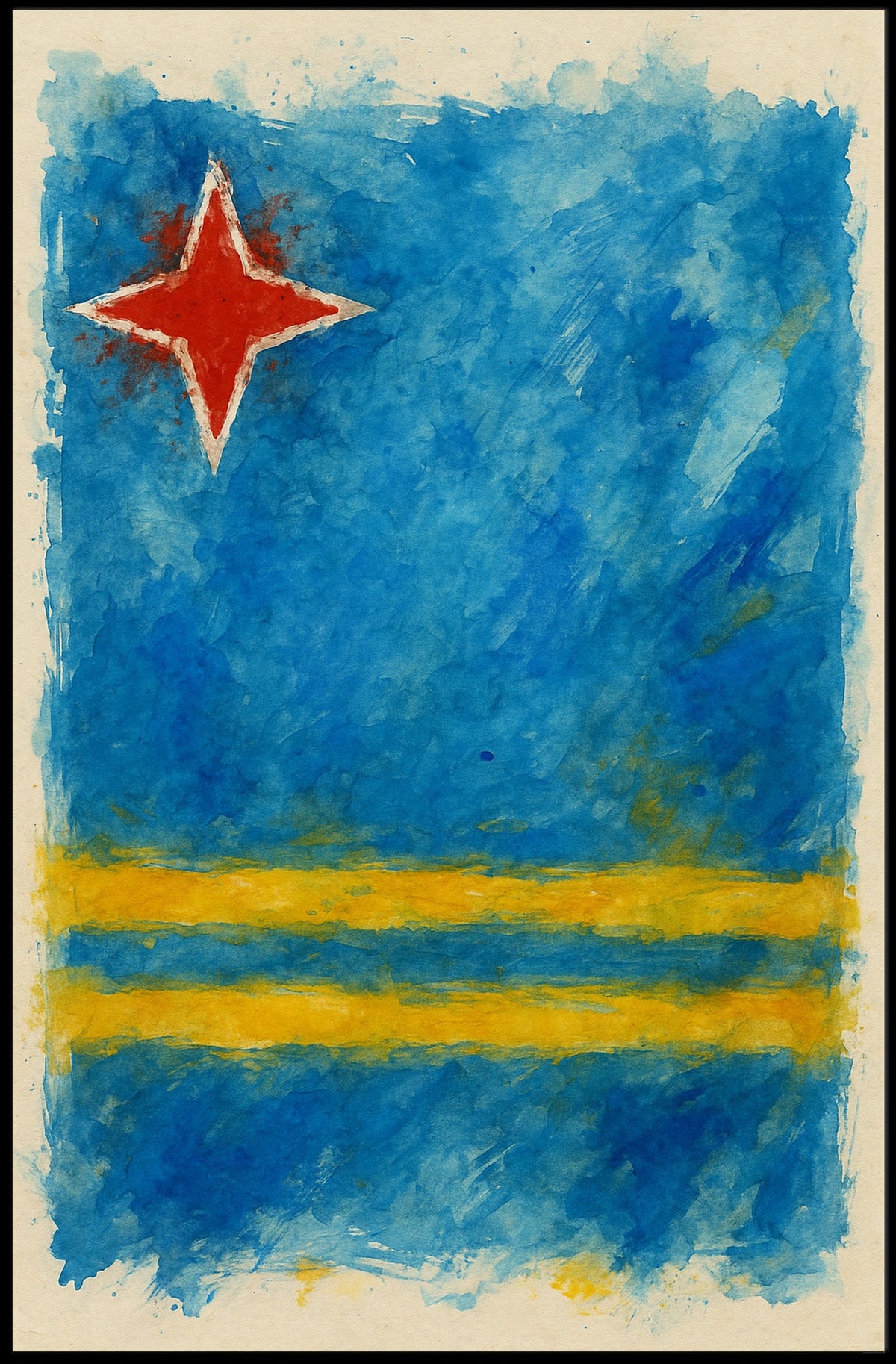 Abstract Flag Design Abstract Poster