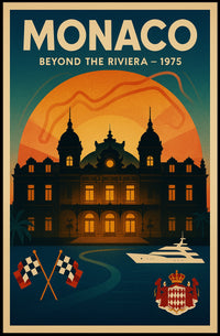 Monaco 1975 Beyong the Riviera Poster