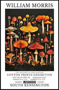 William Morris Cotton Prints Exhibition Poster