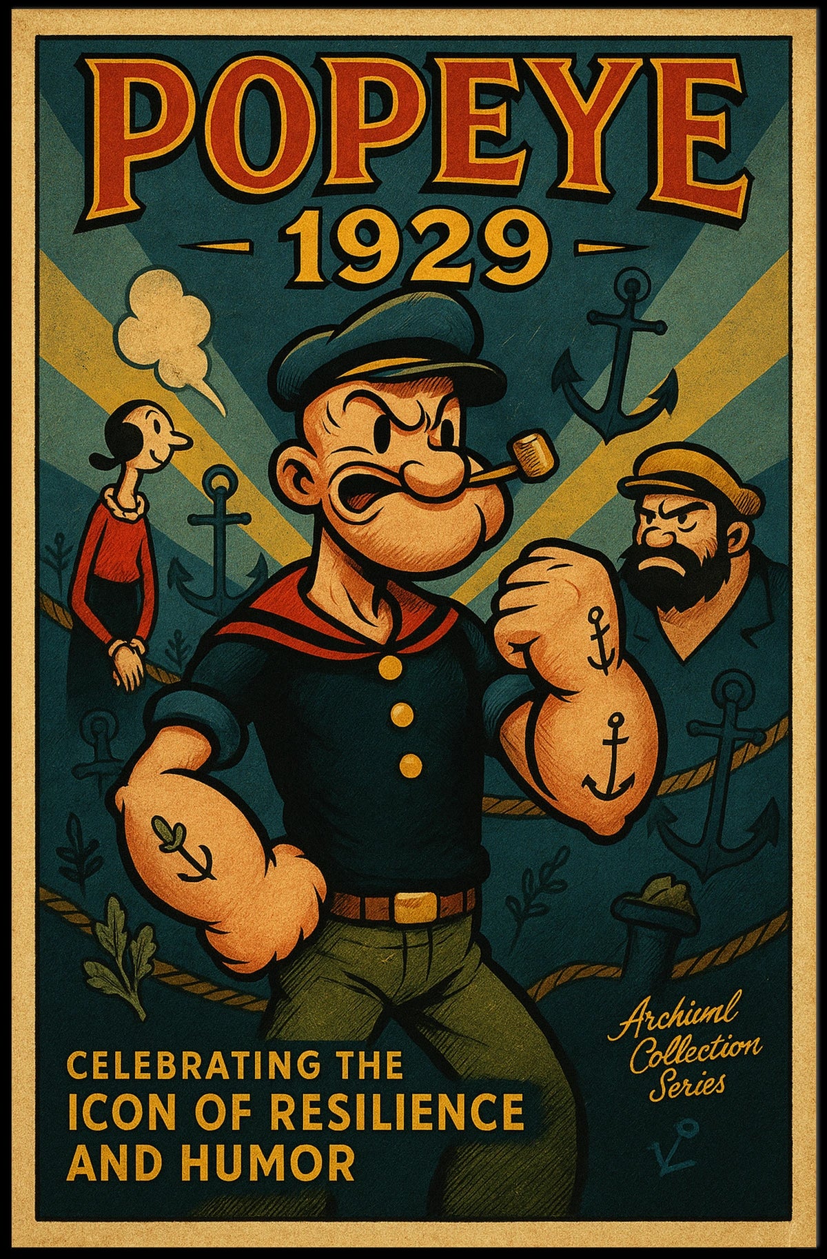 Popeye 1929 Art Poster POP-147