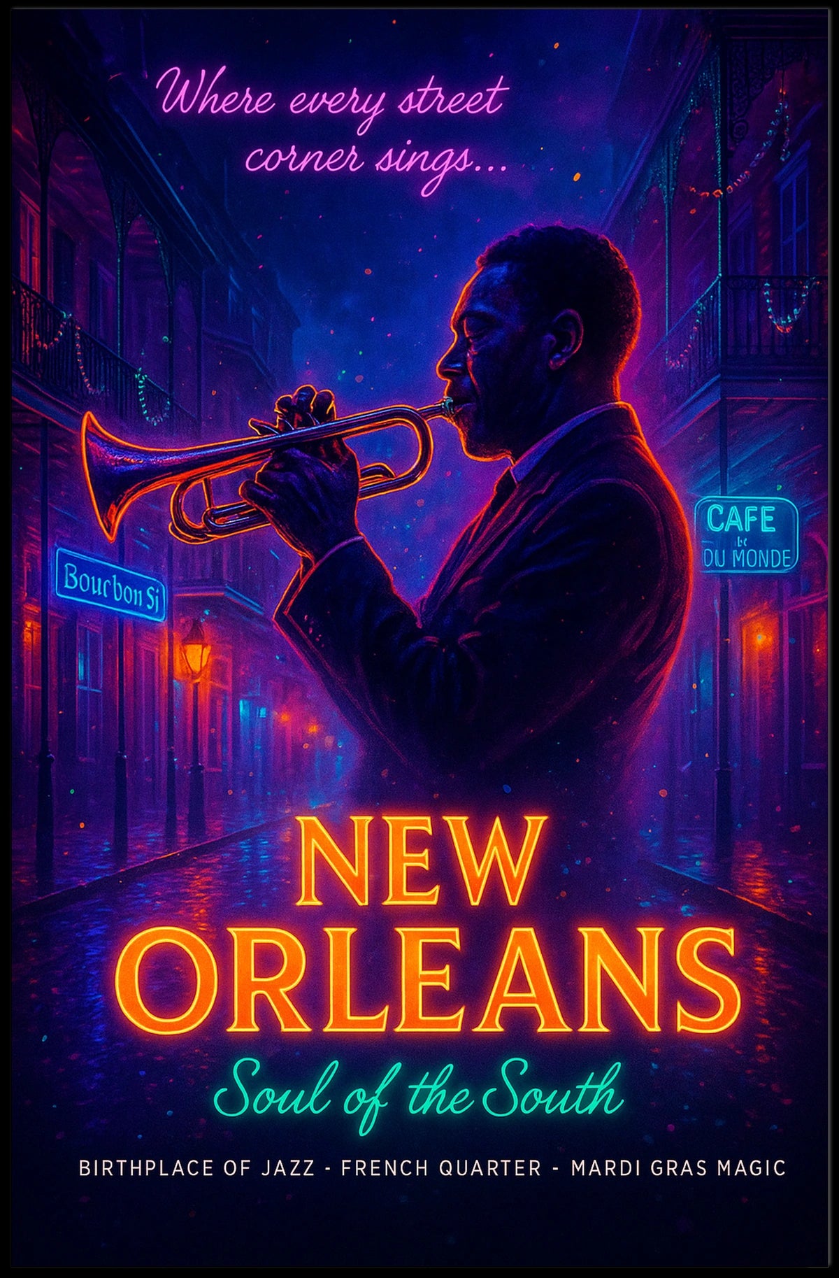 New Orleans Soul of the South Poster
