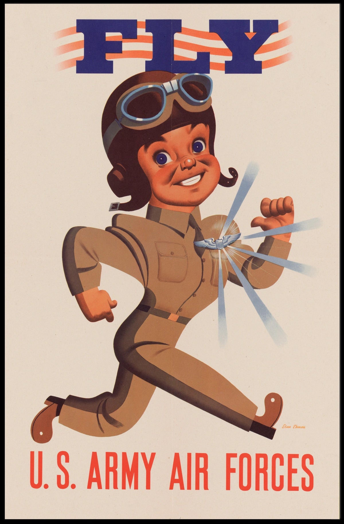 Vintage WWII U.S. Army Air Forces Recruitment Poster