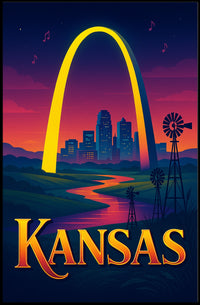 Kansas A Vibrant Tribute Poster