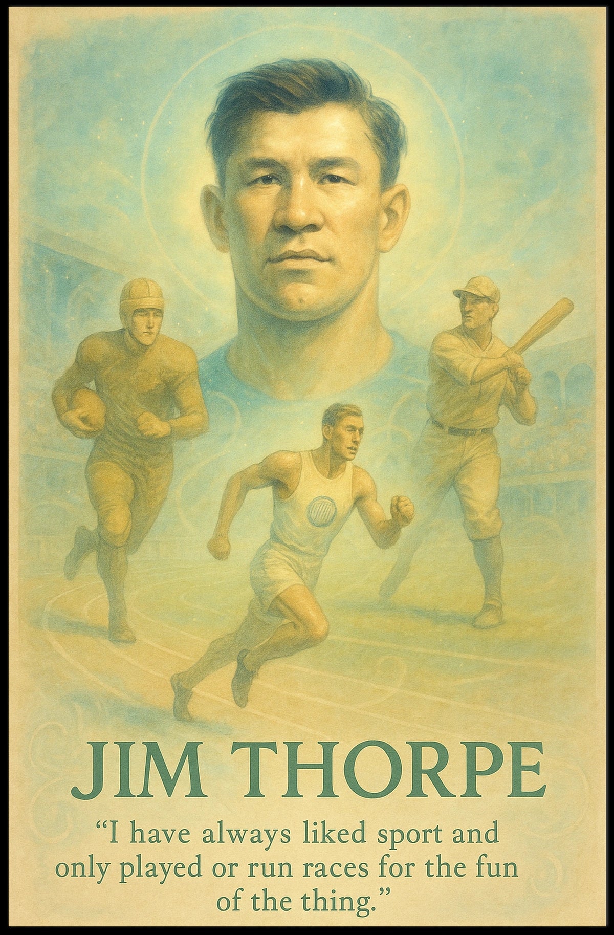 Celebrating Jim Thorpe Athletic Excellence Jim Thorpe Poster