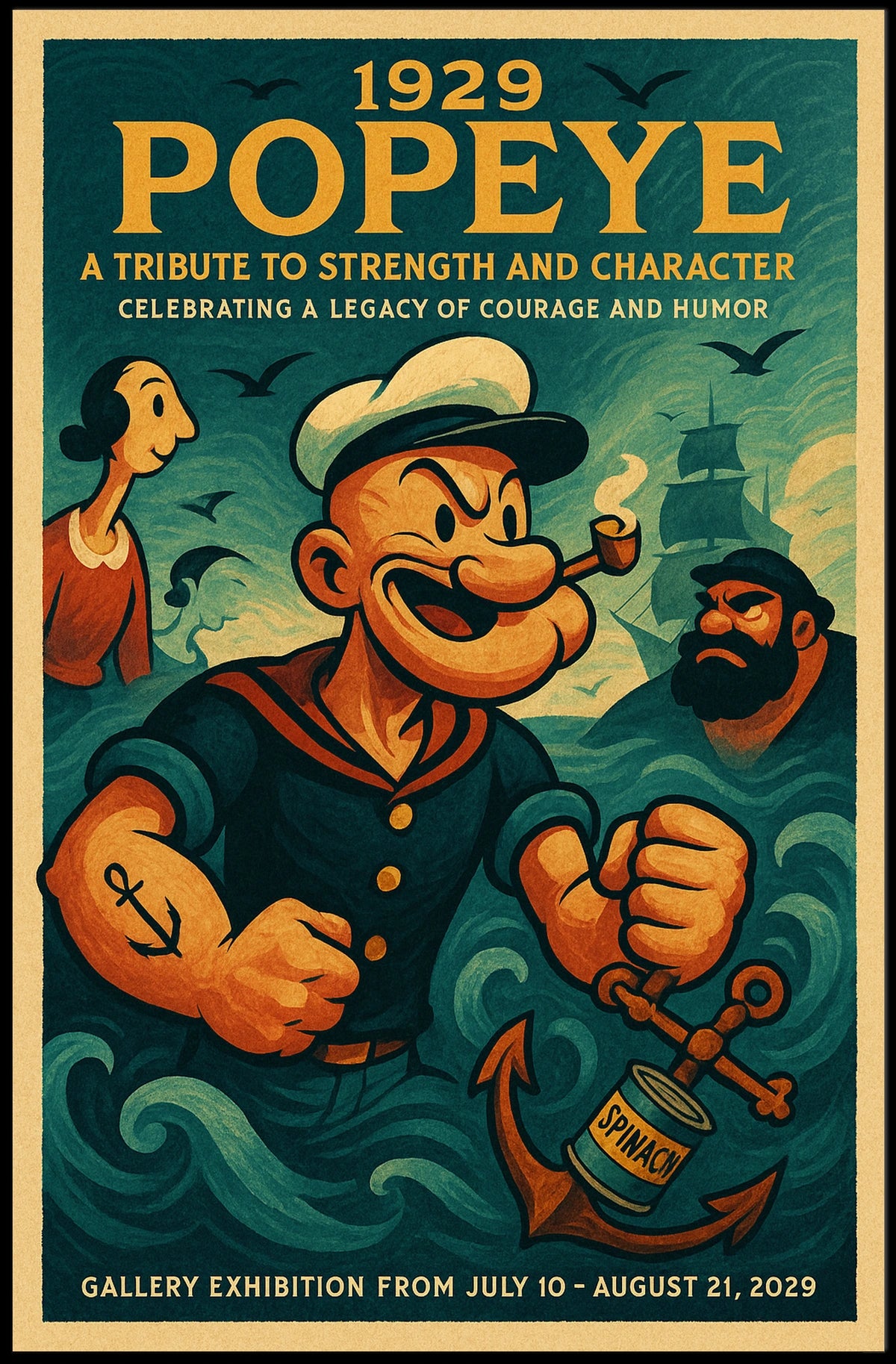 Popeye 1929 Art Poster POP-230