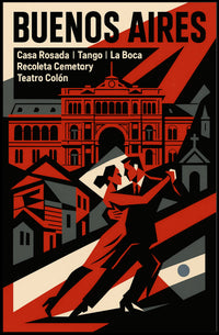 Buenos Aires Highlights Wall Art Print PosterGoat