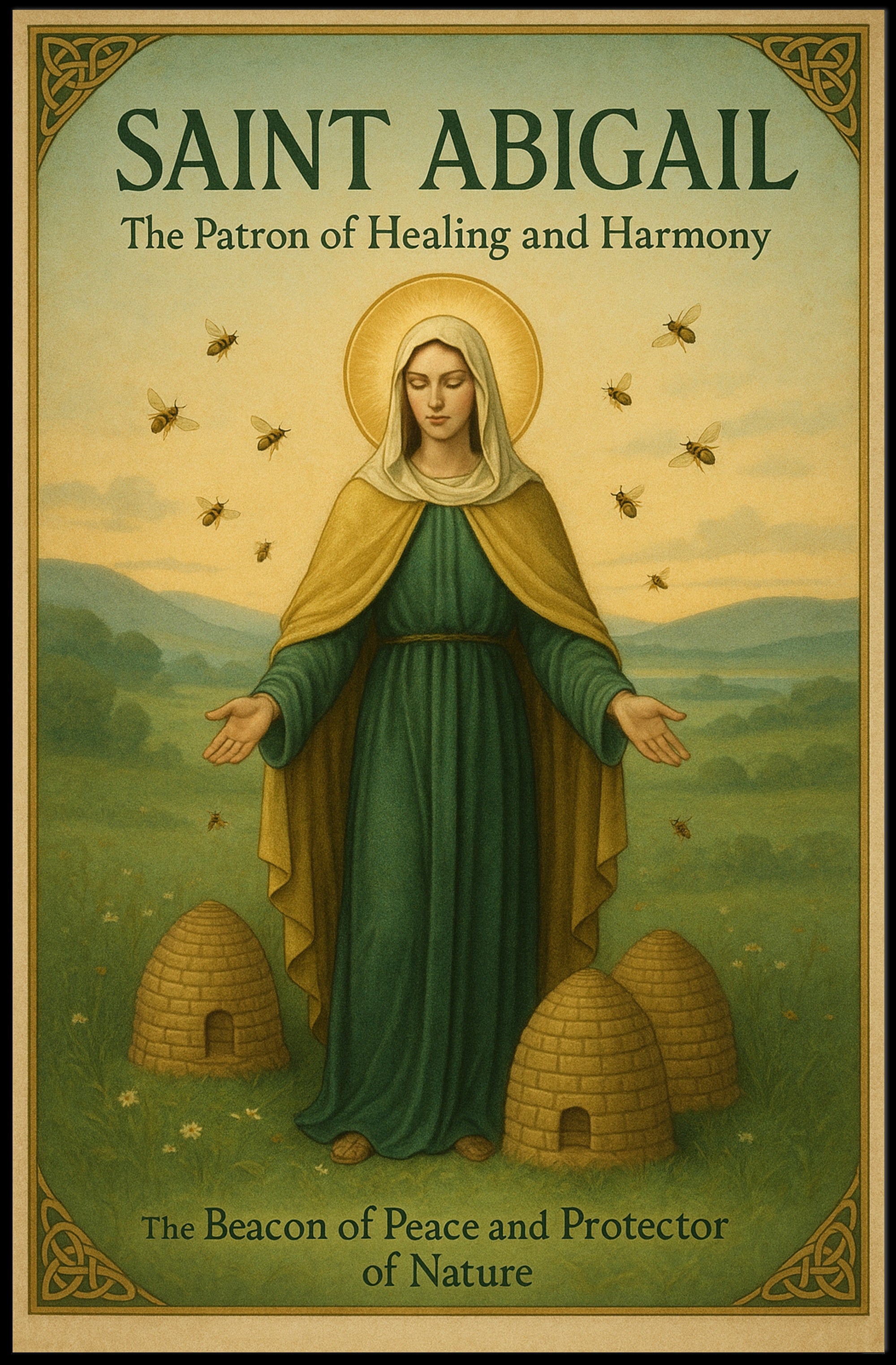 Saint Abigail The Patron of Healing and Harmony Poster PosterGoat