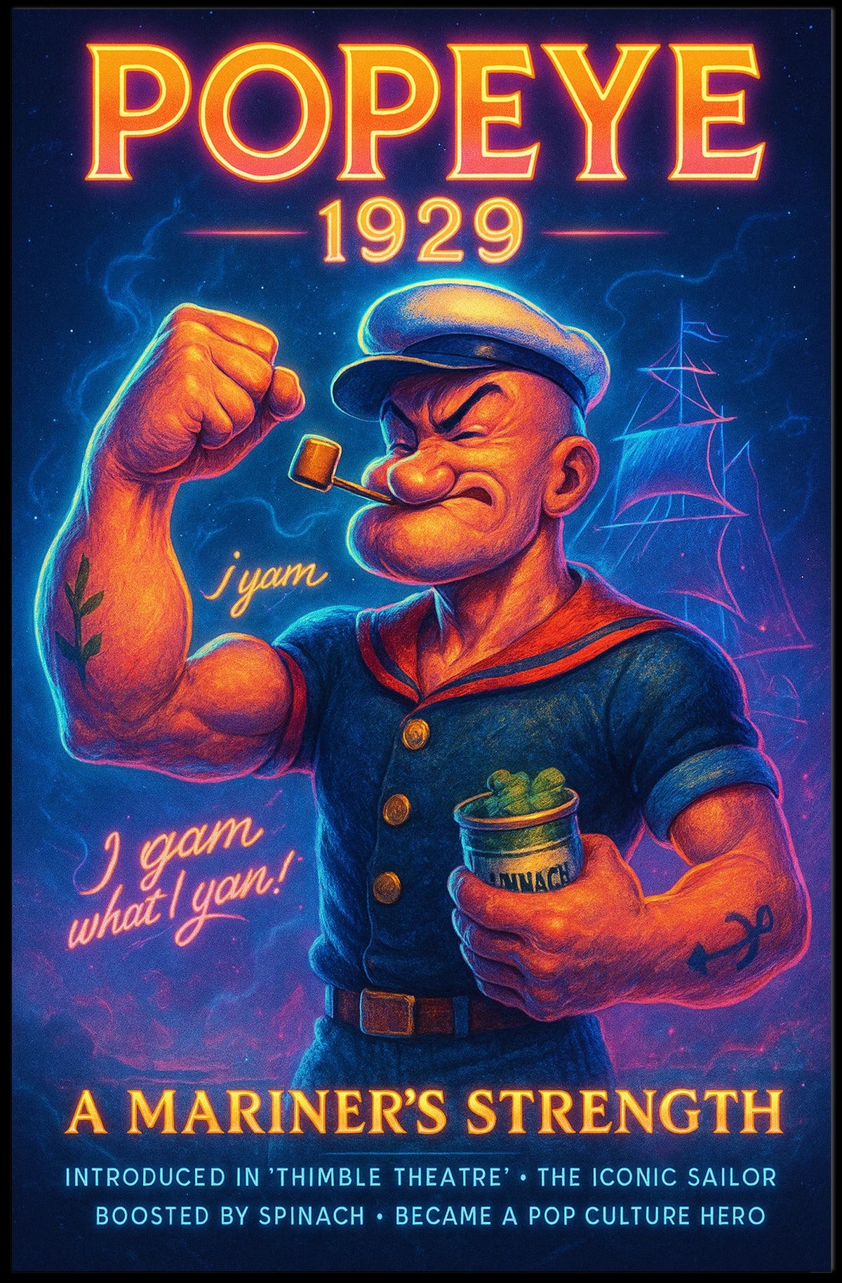 Popeye 1929 Art Poster POP-70