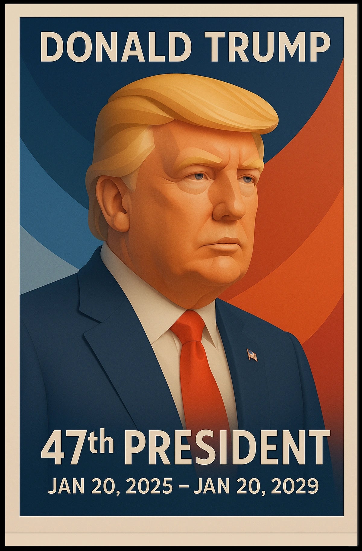 Donald Trump 47th President Poster