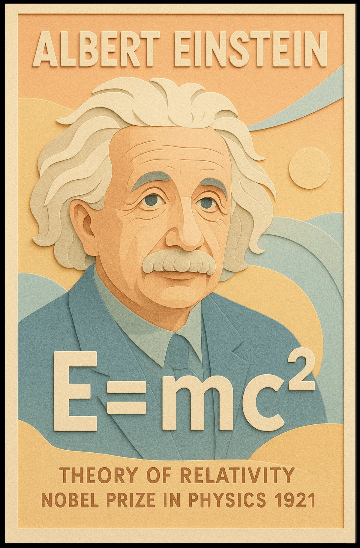 Albert Einstein Theory Of Relativity Poster