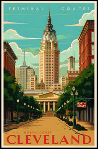 Discover Cleveland's Architectural Charm Poster