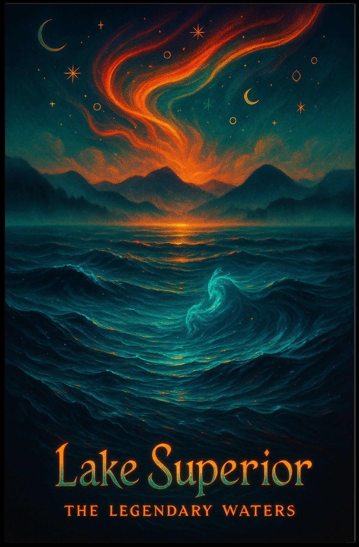Lake Superior The Legendary Waters Poster