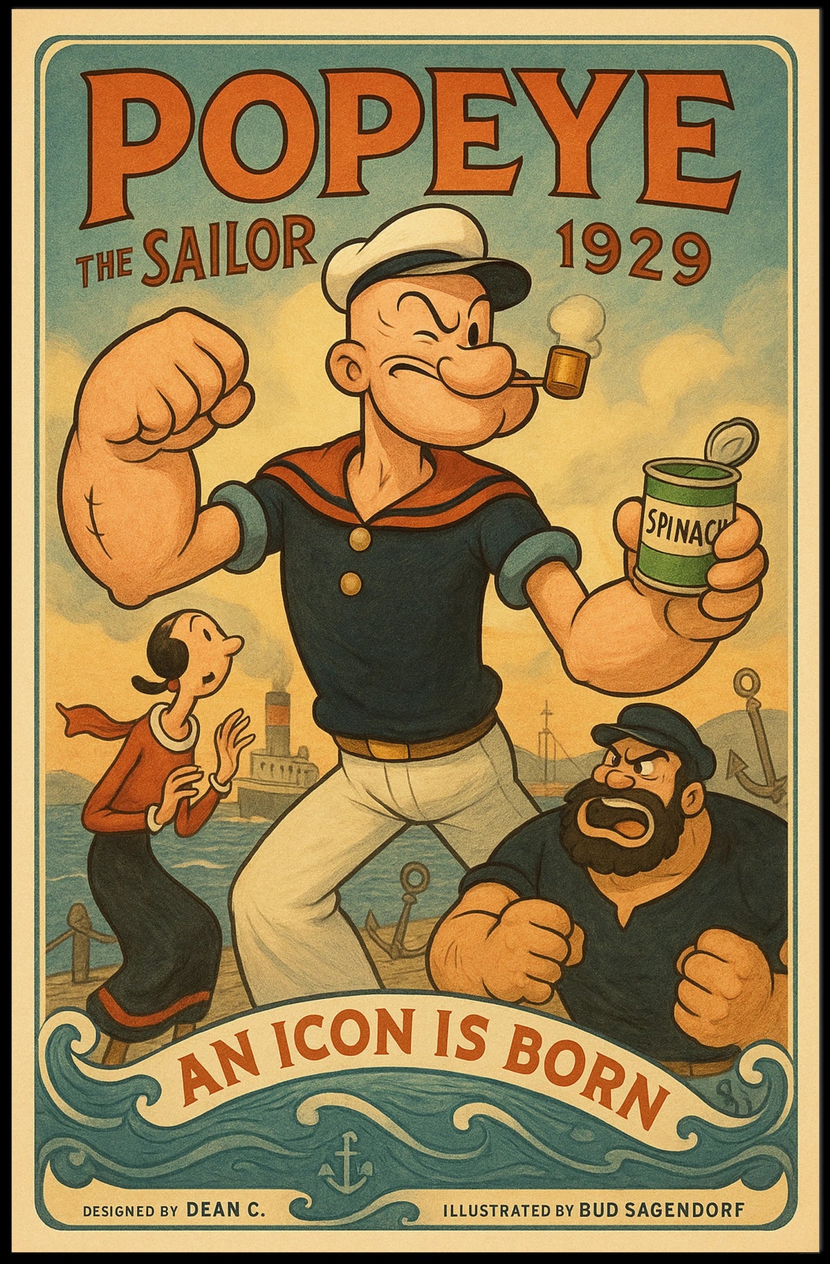 Popeye 1929 Art Poster POP-243