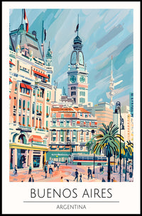 Buenos Aires Cityscape Poster PosterGoat