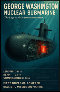 George Washington Nuclear Submarine Poster PosterGoat
