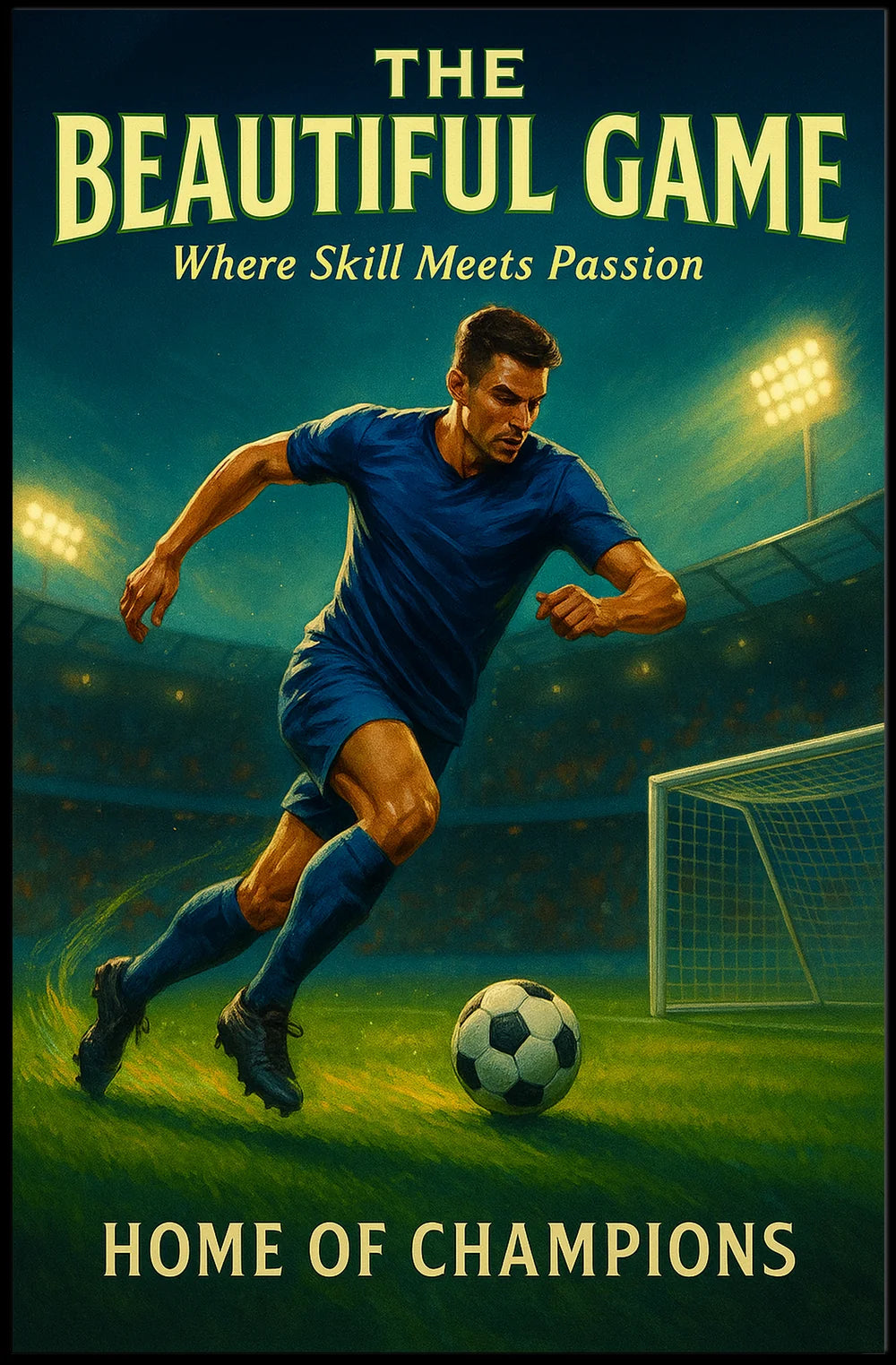 Soccer Stadium Action: Sports Poster PosterGoat