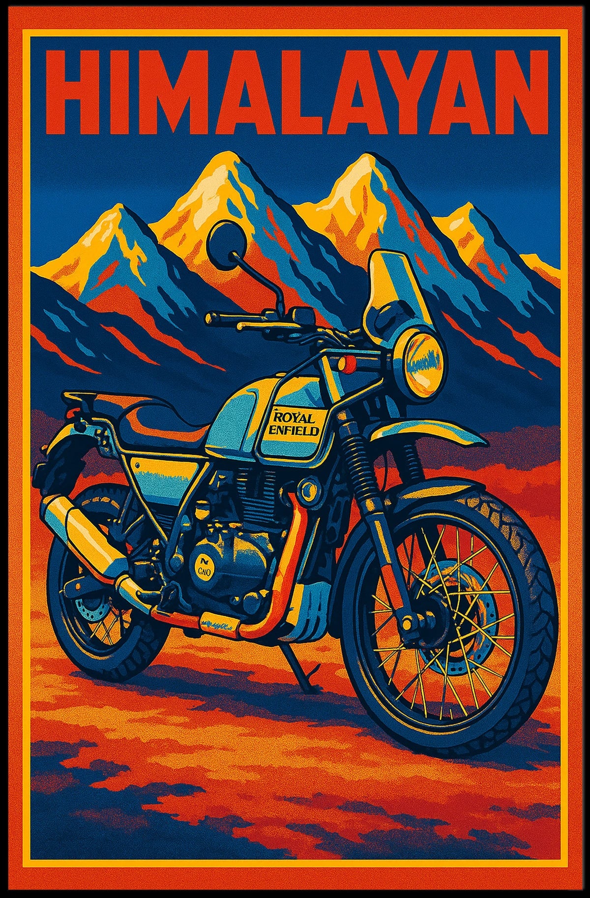 Royal Enfield Himalayan Adventure Poster
