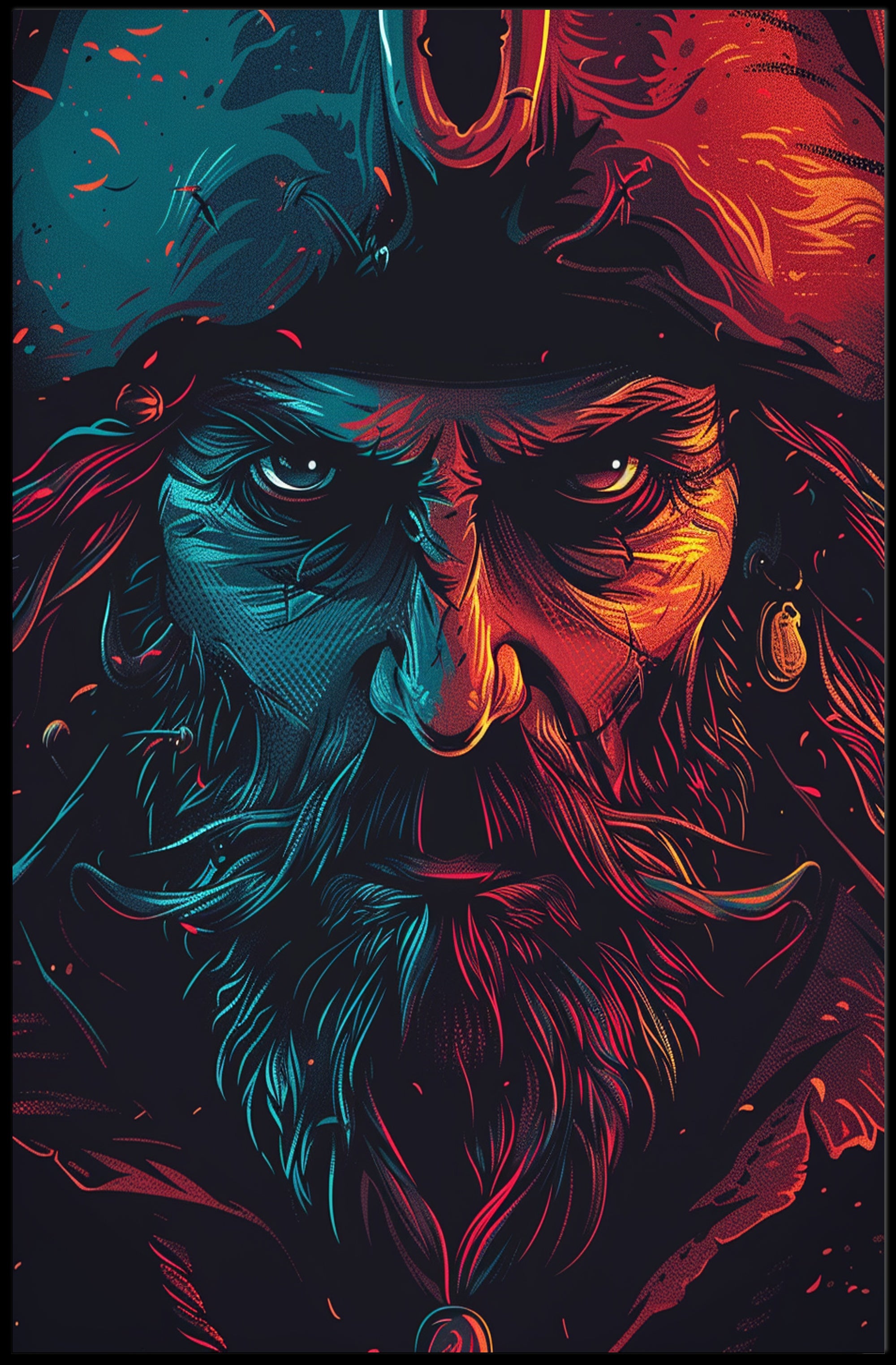 Pirate Adventure Poster: Bold Modern Art Print PosterGoat