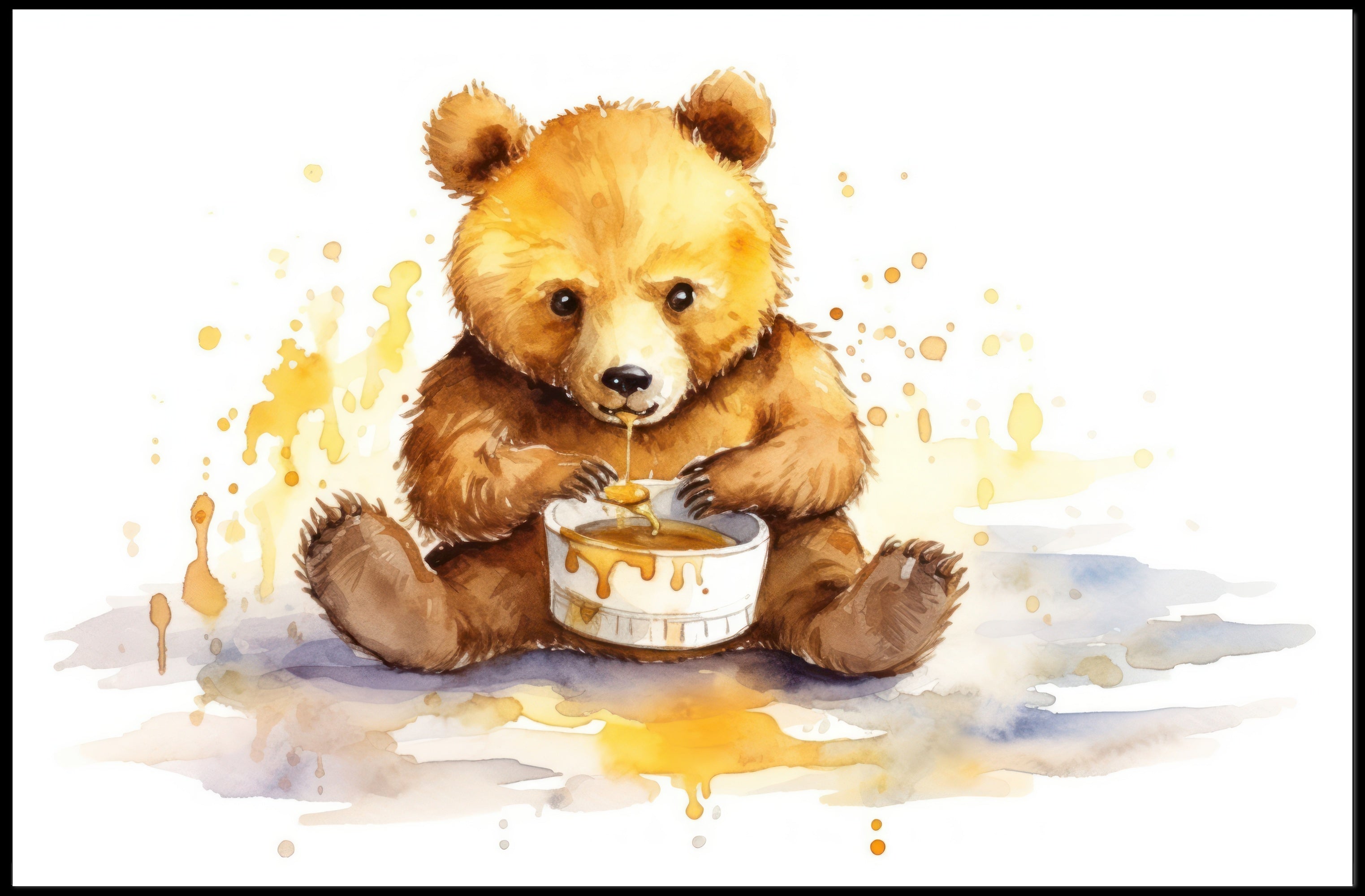 Honey Bear Delight Poster
