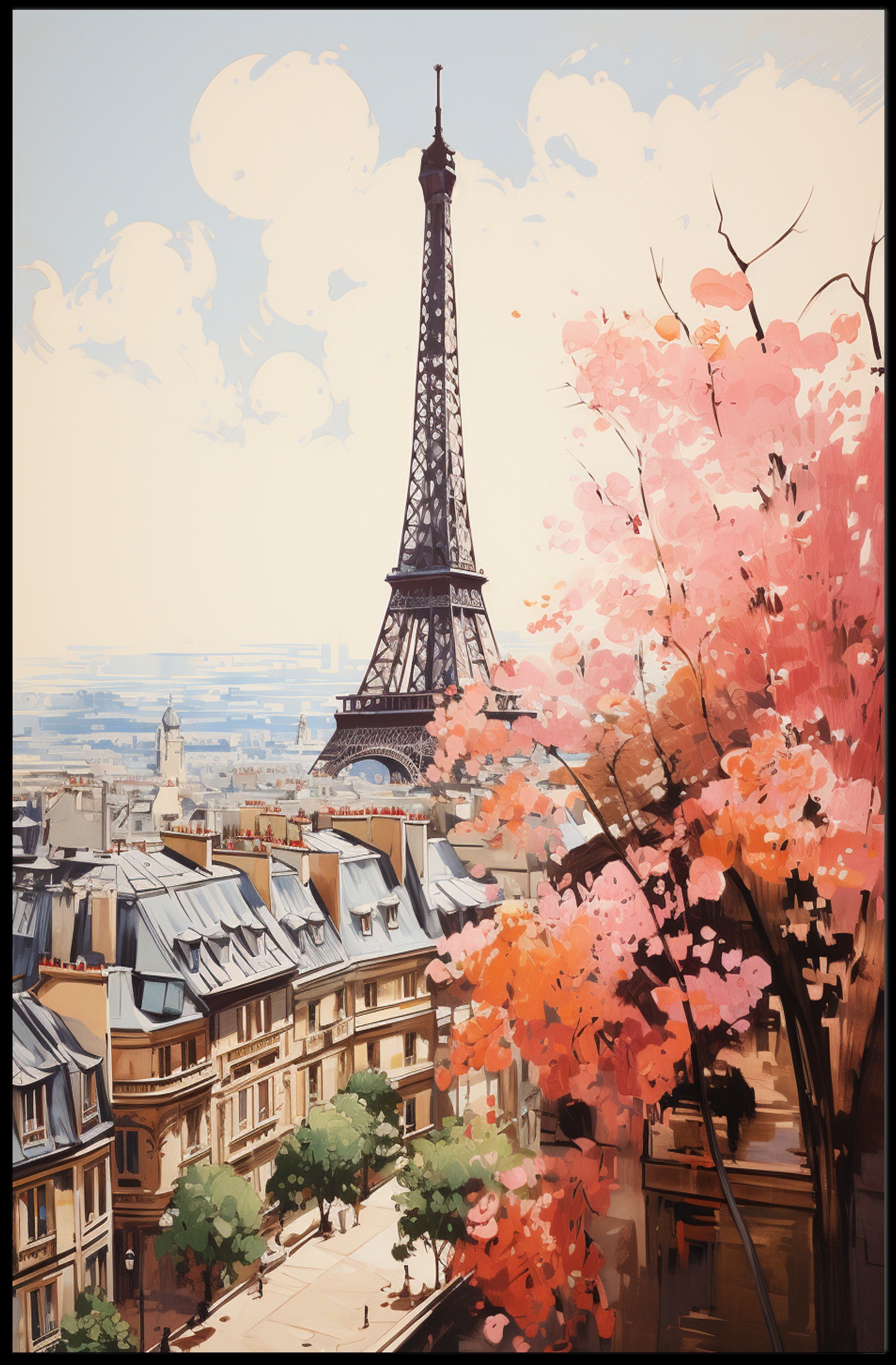 Parisian Springtime Poster