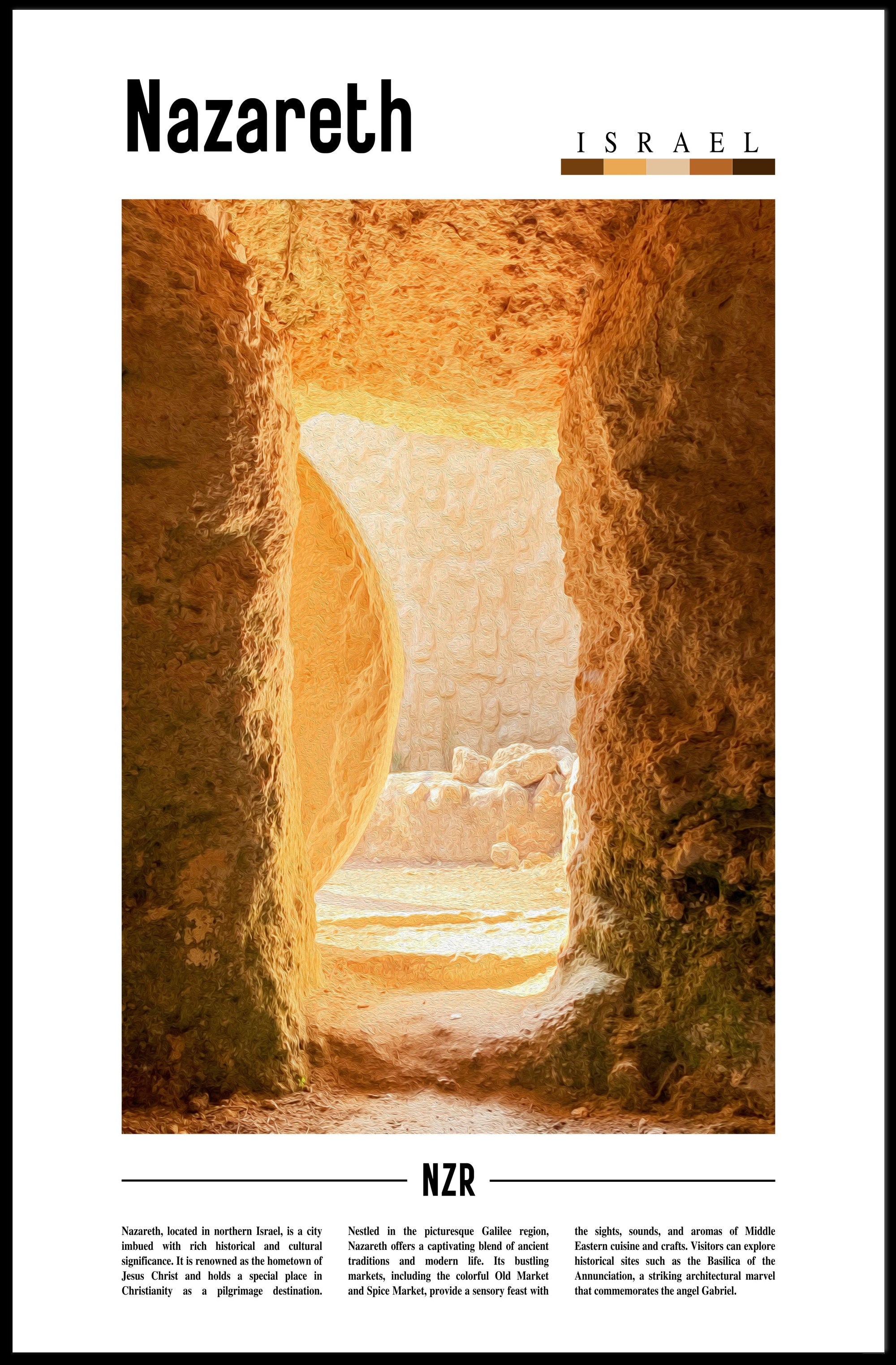 Nazareth Pilgrimage Cultural Heritage Poster PosterGoat