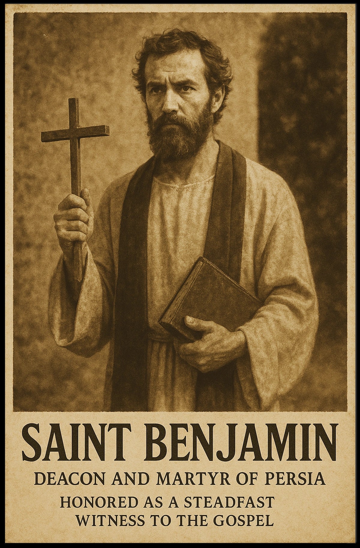 Saint Benjamin Deacon And Martyr Of Poster