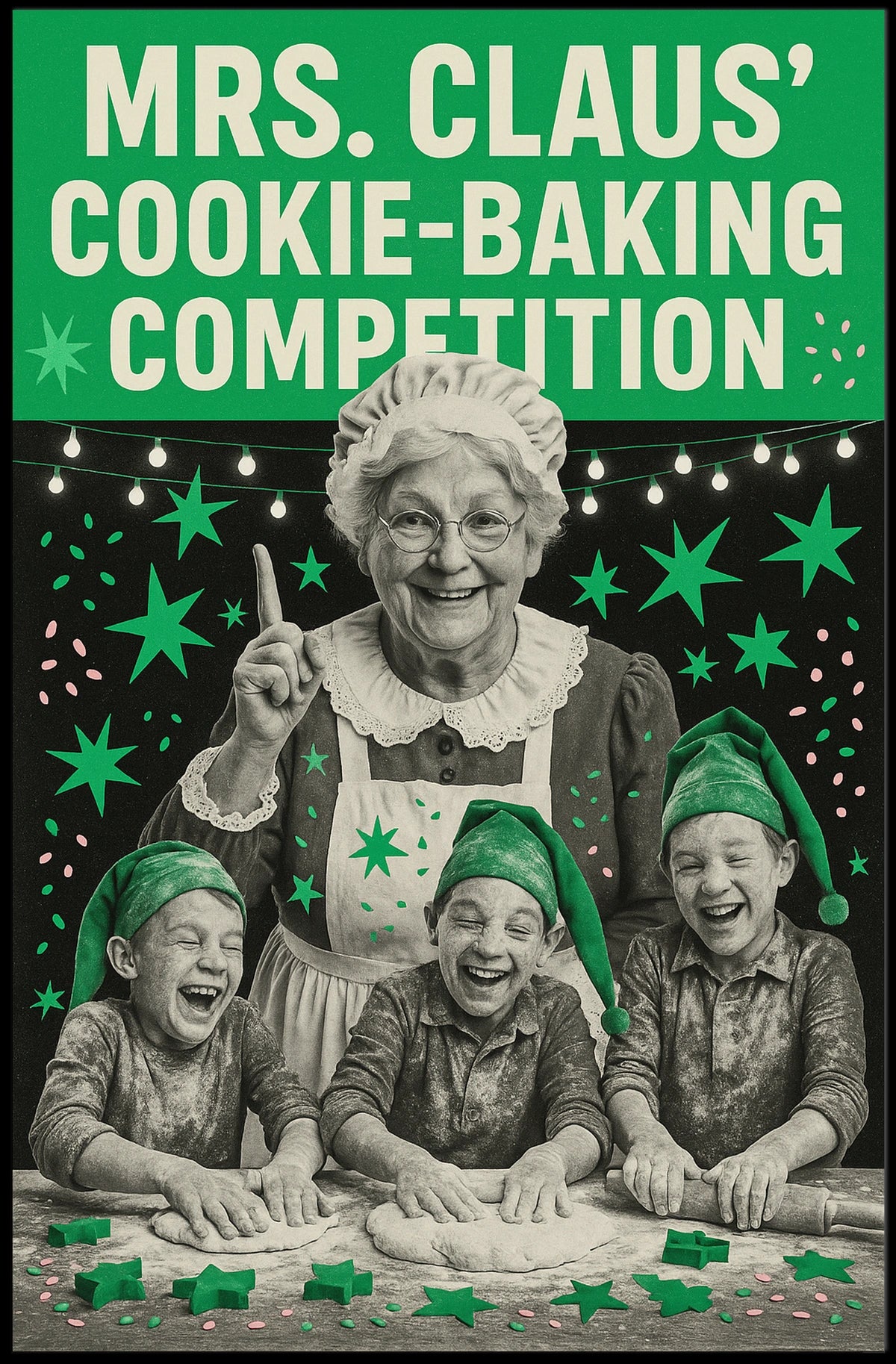 Mrs. Claus Cookie-Baking Competition Poster