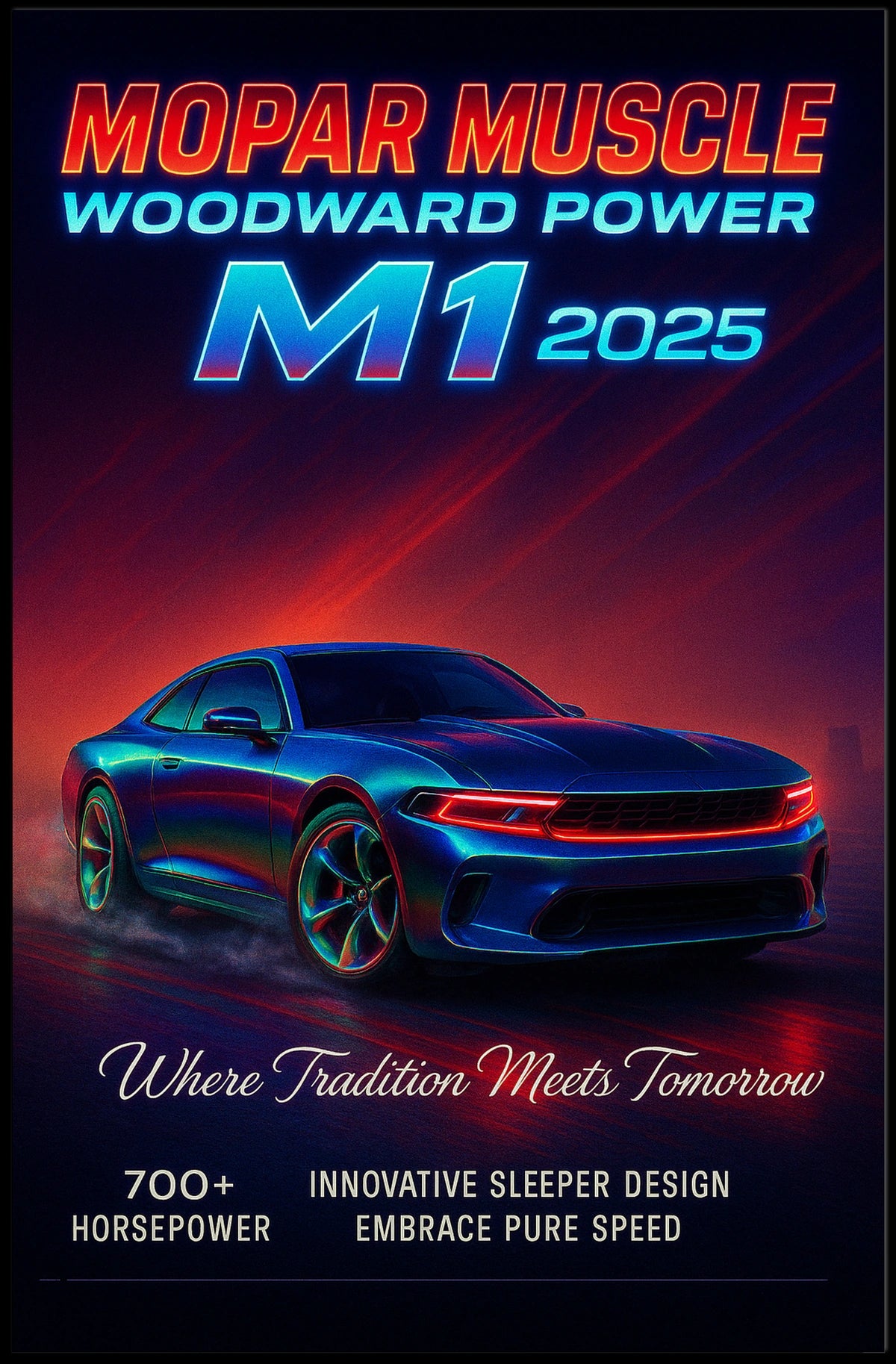 Mopar Muscle Woodward Power Poster