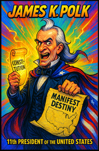 James K. Polk 11th President Poster PosterGoat