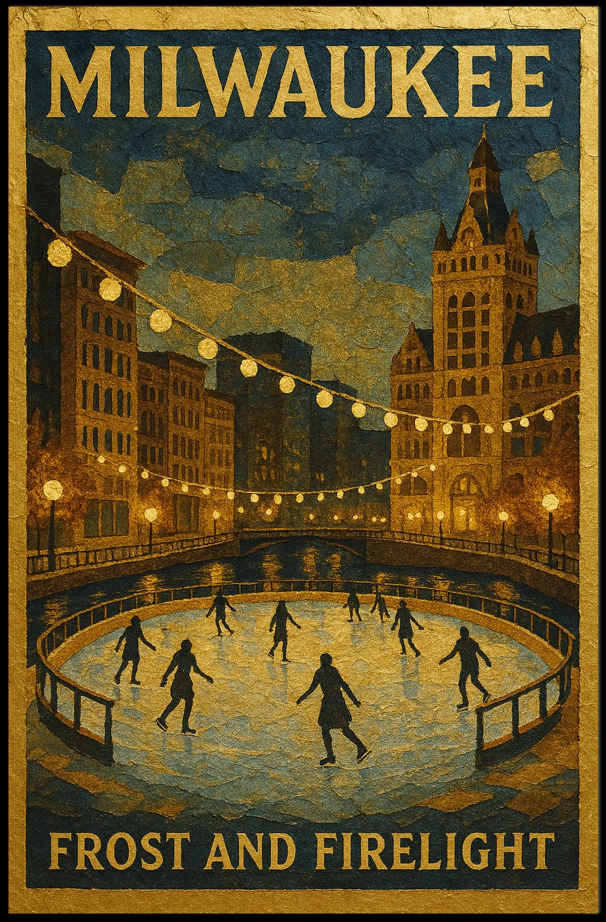 Milwaukee Frost And Firelight Poster