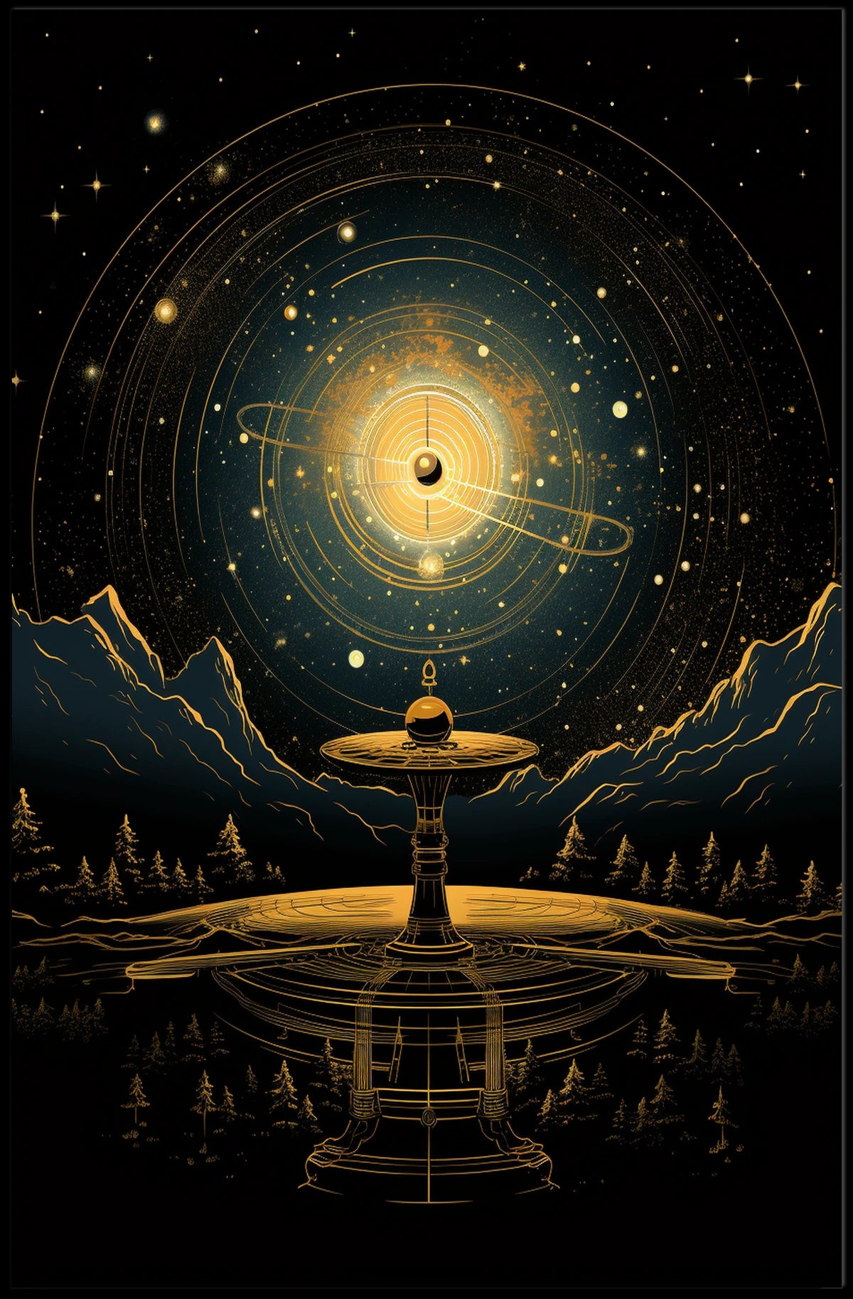 Celestial Harmony Poster