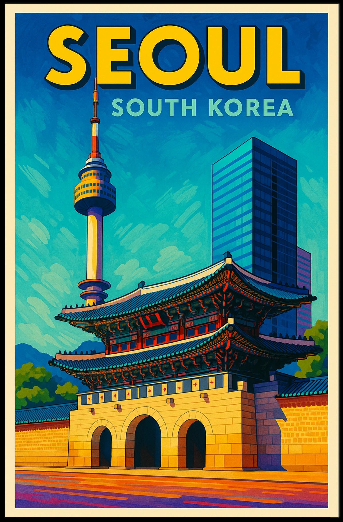 Seoul, South Korea Poster