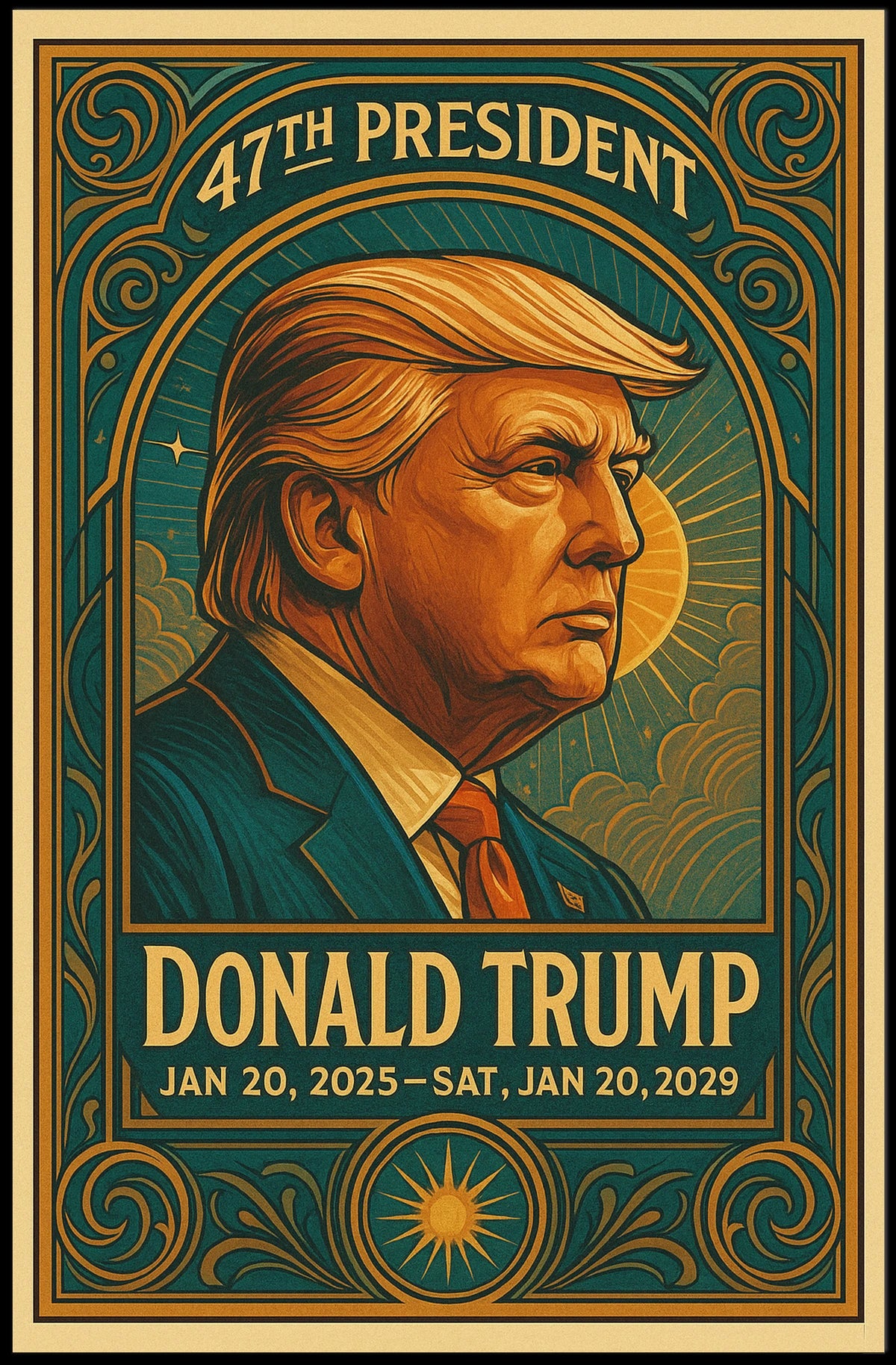 Donald Trump 47Th President Poster