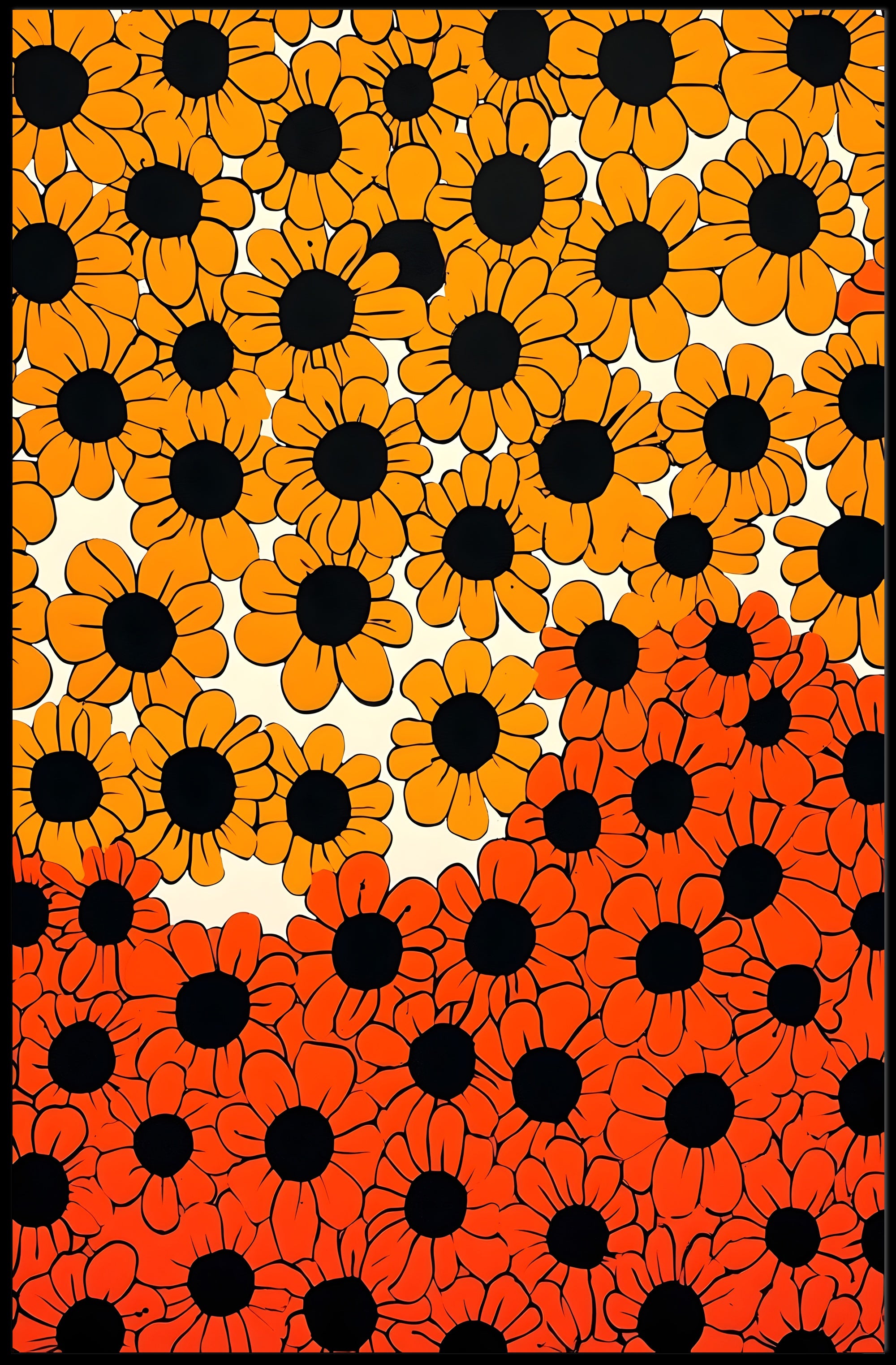 Floral Harmony Poster Vibrant Botanical Wall Art