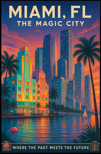 Miami The Magic City Poster