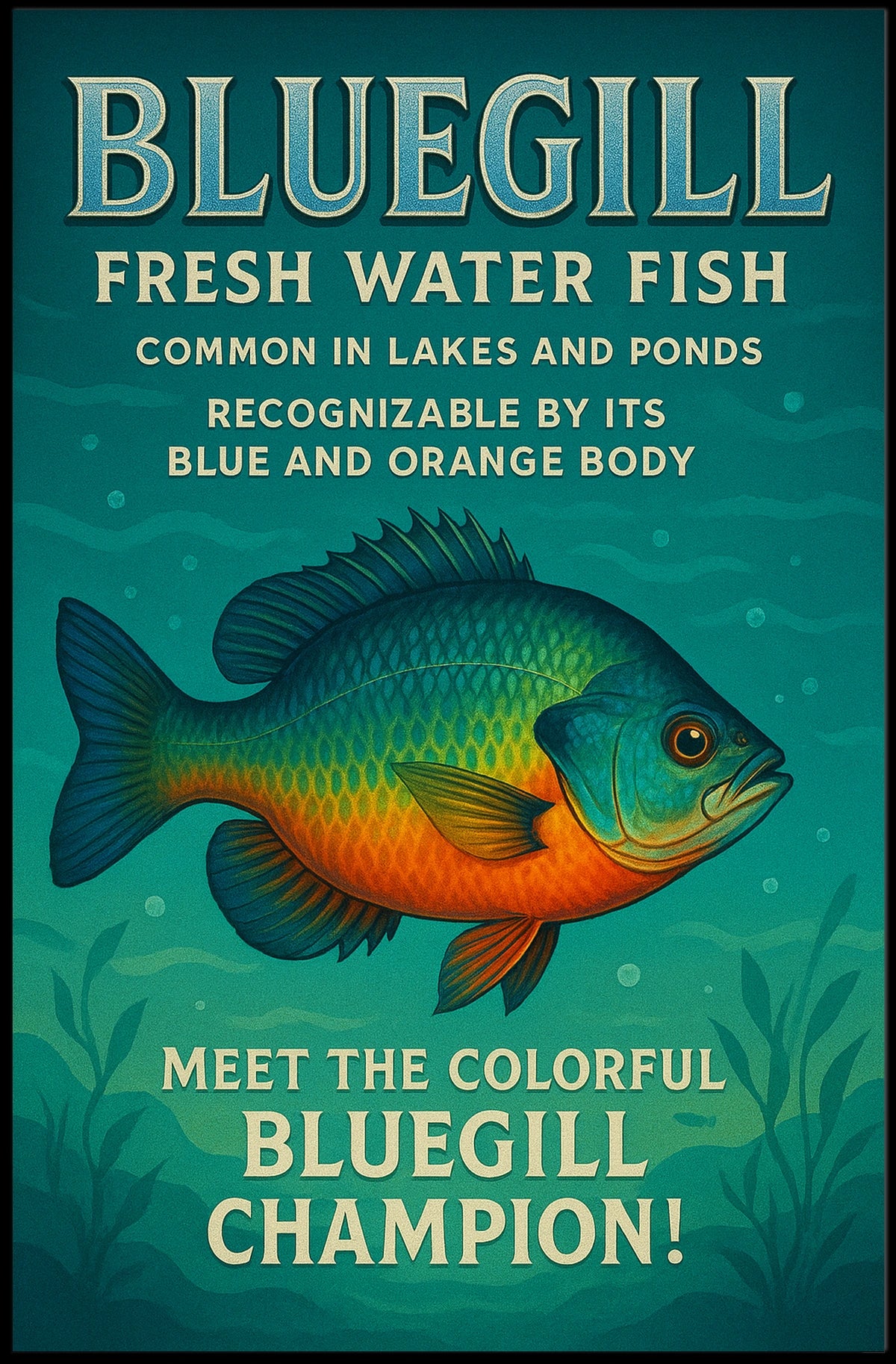 Meet the Colorful Bluegill Poster