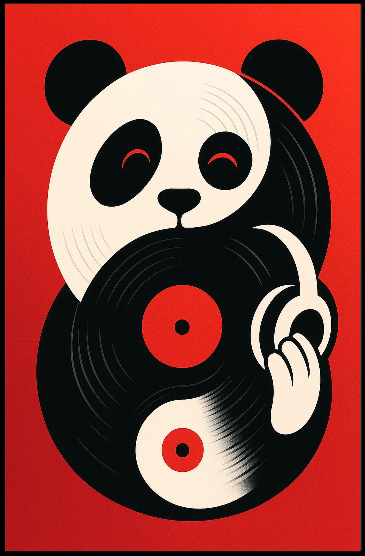 Panda Groove Poster