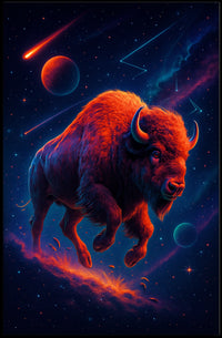 Cosmic Bison Odyssey Poster