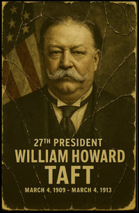 William Howard Taft 27th President of the United States Damaged Photograph Poster