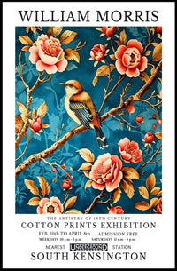 Victorian Cotton Prints Exhibition by William Morris Poster