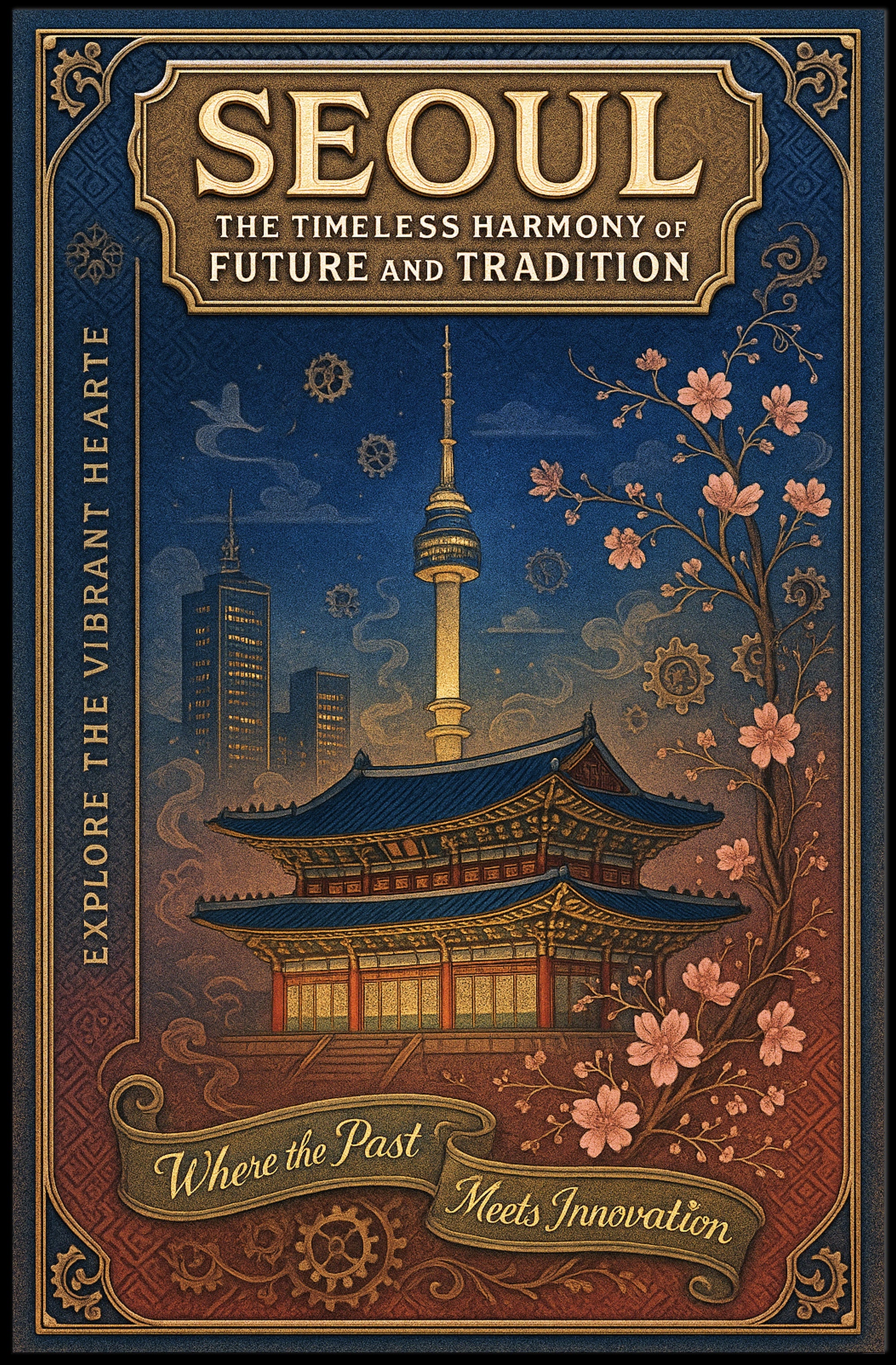 Seoul The Timeless Harmony of Future and Tradition Poster